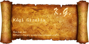 Kégl Gizella névjegykártya